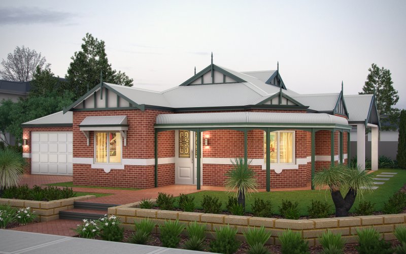 Traditional single storey custom home